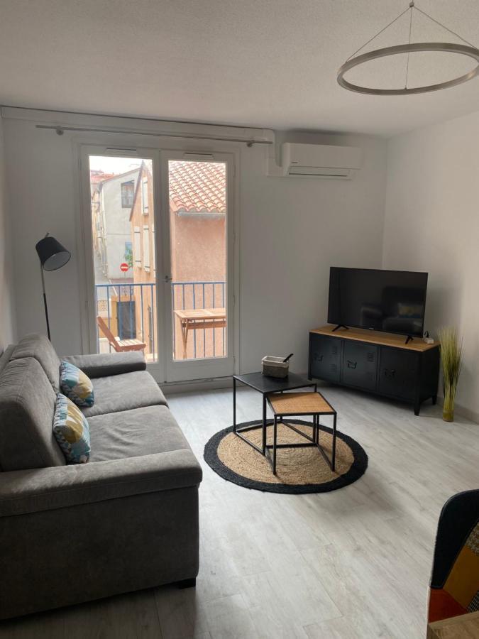 Superbe appartement climatisé avec parking privé Port Vendres Esterno foto