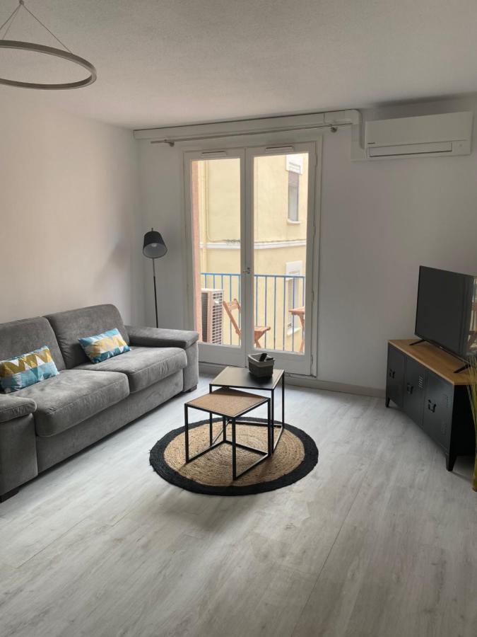Superbe appartement climatisé avec parking privé Port Vendres Esterno foto